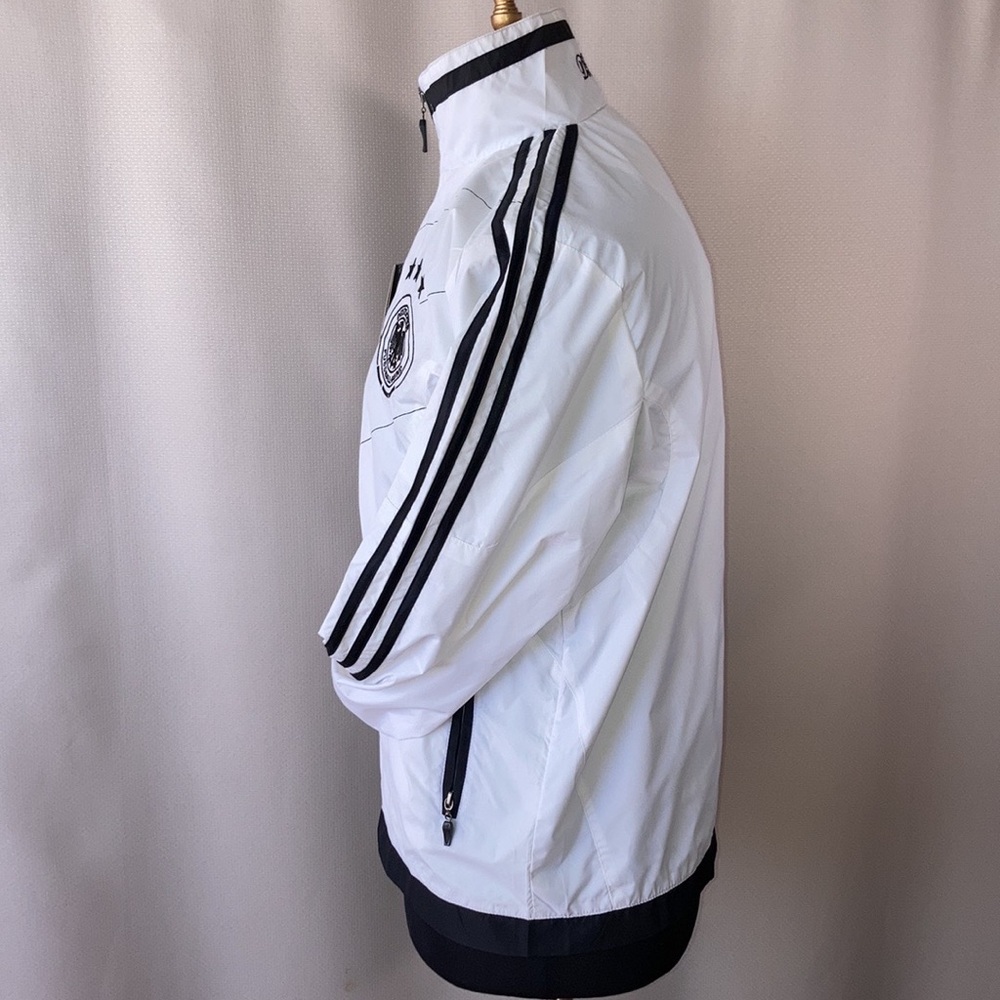 Germany Adidas Windbreaker Full Zipper Jacket Size M - Picture 2 of 9